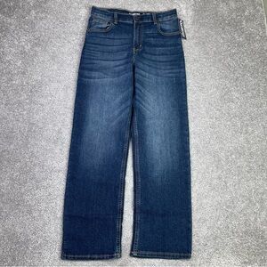 Oshkosh Jeans Boy’s 14 Blue Classic Straight Dark Wash Adjustable Waist
